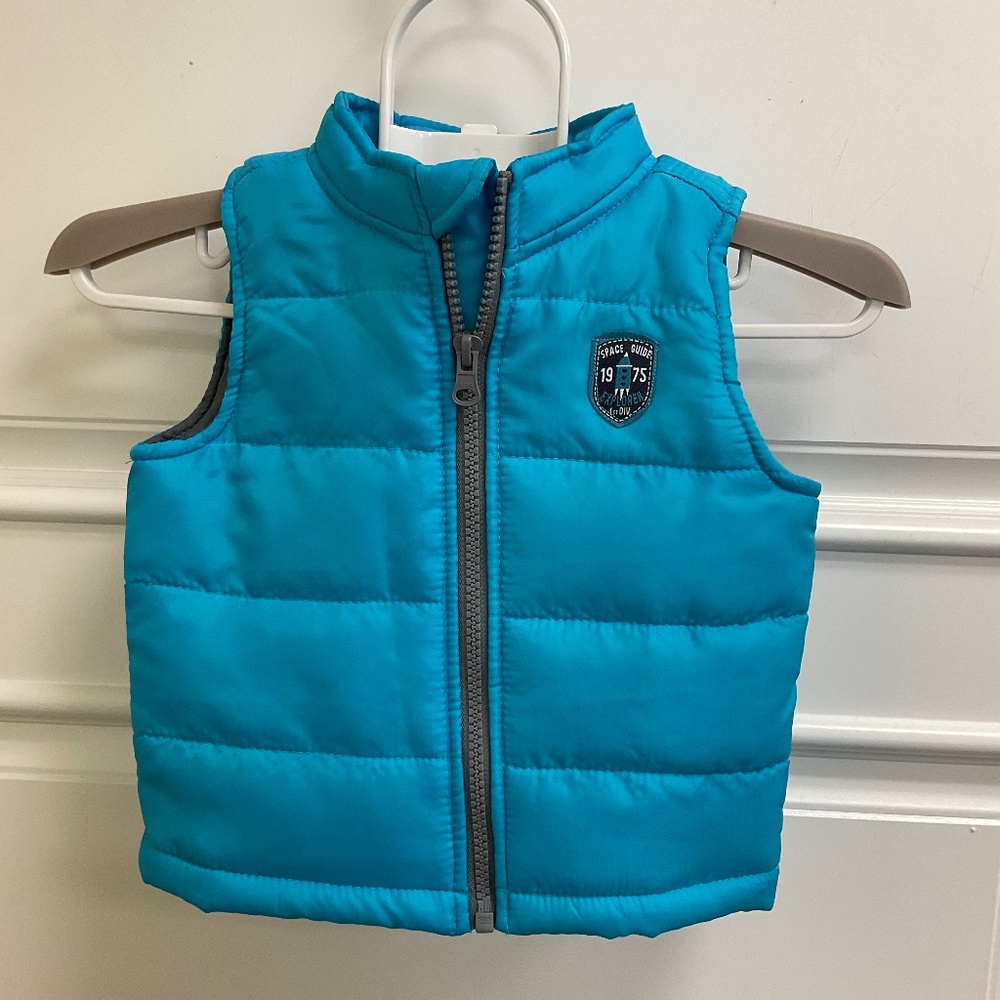 Turquoise Puffer Vest Healthtex Jacket Sz 12 mos